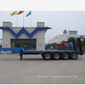 sinotruk 4 axle machinery transport low bed trailer